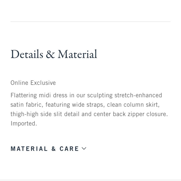 Abercrombie Sculpting Stretch Satin Midi Dress - Picture 5 of 6